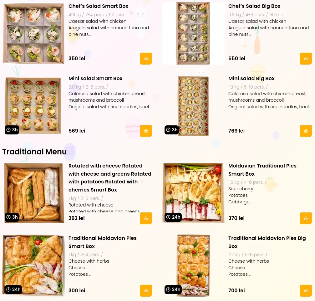 Boxcatering - software project by UIMIRE Moldova